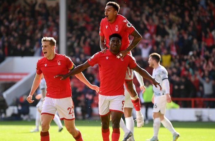 Nottingham Forest vs Liverpool, Taiwo Awoniyi - Twitter @premierleague