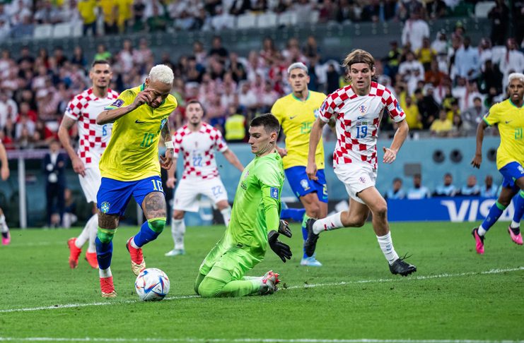 Kroasia vs Brasil, PIala Dunia 2022, Neymar vs Dominik Livakovic - FIFA
