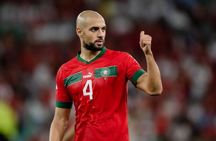 Sofyan Amrabat, timnas Maroko, Piala DUnia 2022 - Getty Images