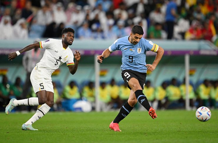 Thomas Partey vs Luis Suarez, Ghana vs Uruguay, Piala Dunia 2022 - FIFA