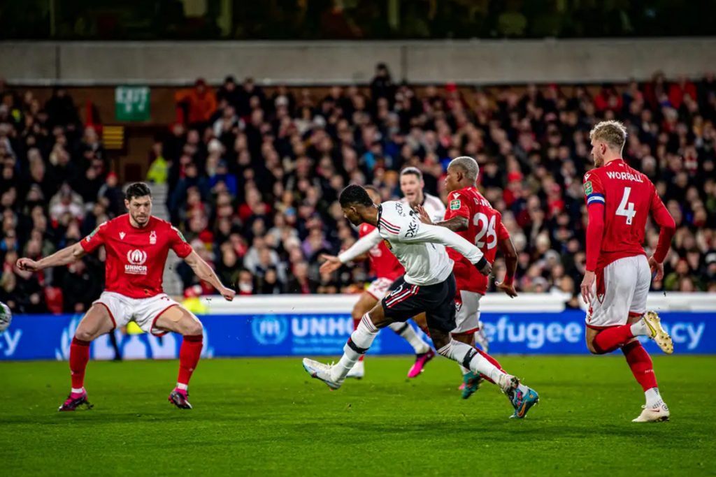 Marcus Rashford, Nottingham Forest vs Man United, Piala Liga Inggris - Goal