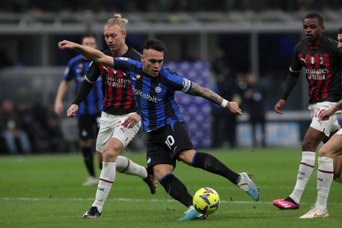 Lautaro Martinez, Inter vs Milan, Liga Italia 2022-23 - Inter