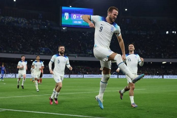 Harry Kane, Inggris vs Italia - AP