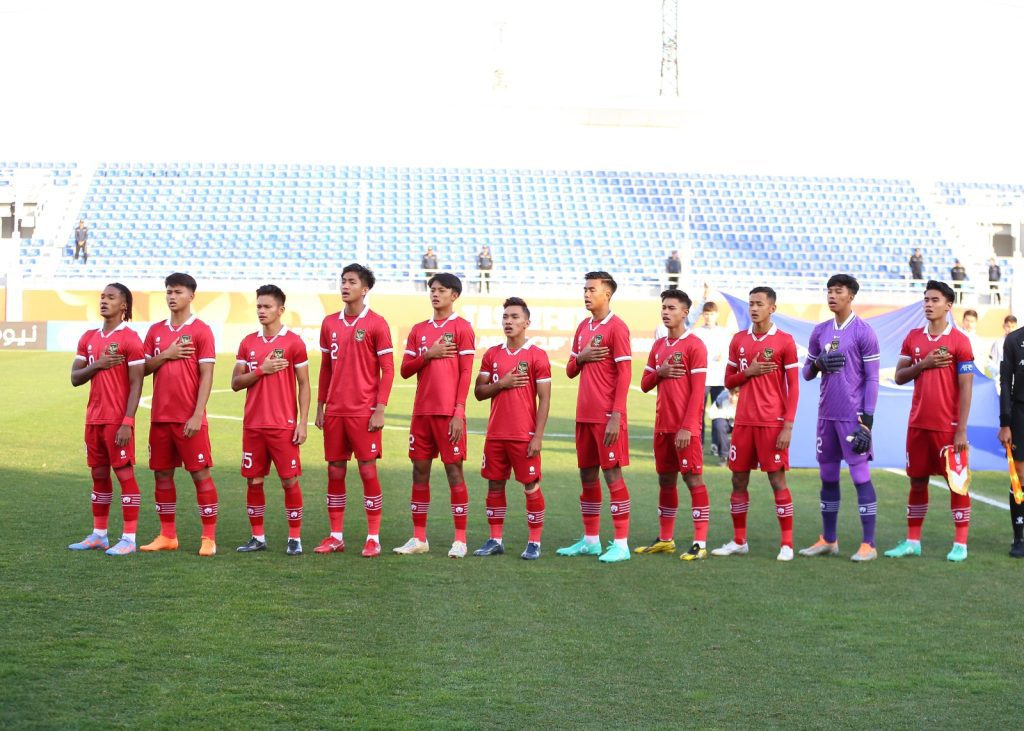 Skuad Timnas U-20 Indonesia saat melawan Irak - PSSI