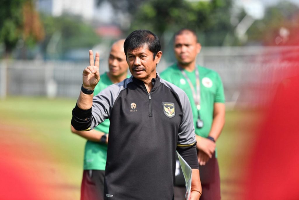 Indra Sjafri saat memimpin Timnas Indonesia U-22 Latihan di Jakarta- PSSI