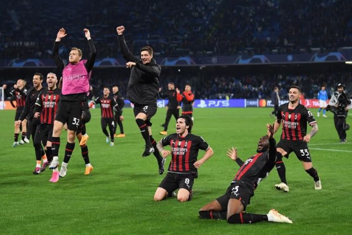 Napoli vs AC Milan, Liga Champions - UEFA