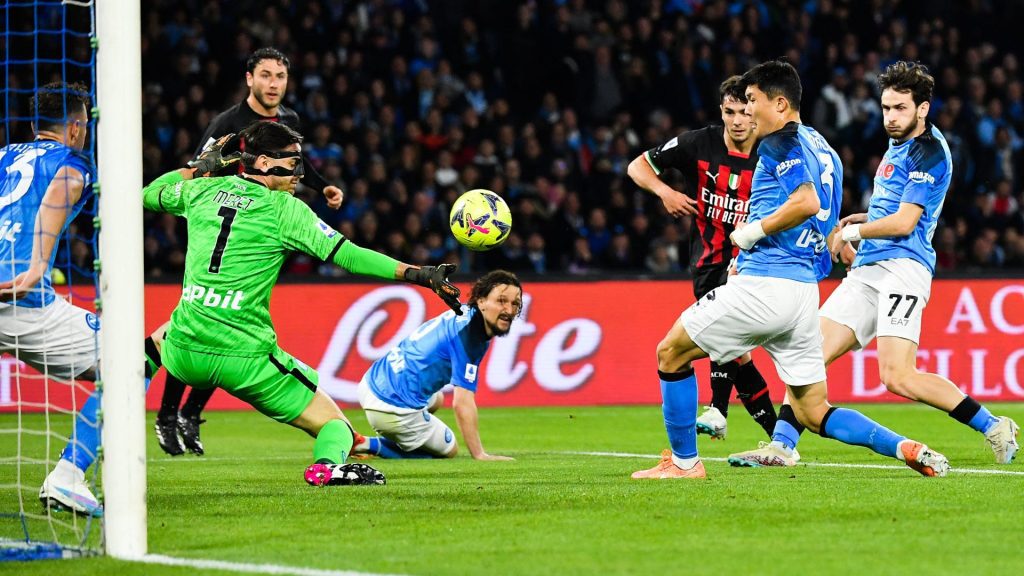 Napoli vs Milan, Diaz - Goal