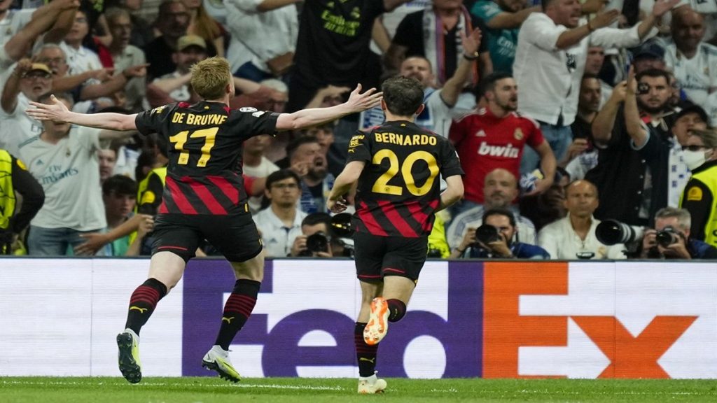 Selebrasi Kevin De Bruyne, Man City vs Real Madrid - Sky Sports