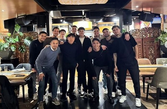 Shin Tae-yong kumpul bareng pemain timnas Indonesia - Instagram
