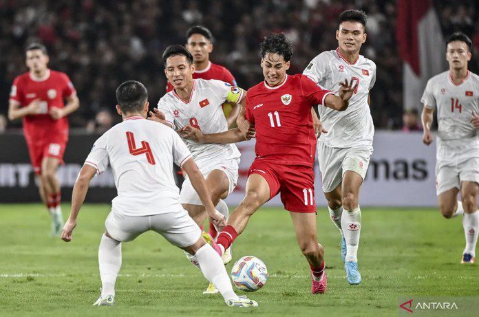Timnas Indonesia vs Vietnam kualifikasi Piala Dunia 2026 Rafael Struick - Antarafoto